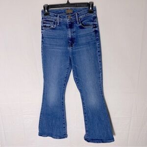 Mother Smashing Banjos The Super Cruiser Med Wash High Rise Flare Leg Jeans 25